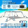 VIONMI Beach Canopy Beach Tent Pop Up Shade 10x10ft Sun