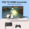 Wiistar PS2 to HDMI Converter Adapter PS2 HDMI Cable 1m/3.2ft
