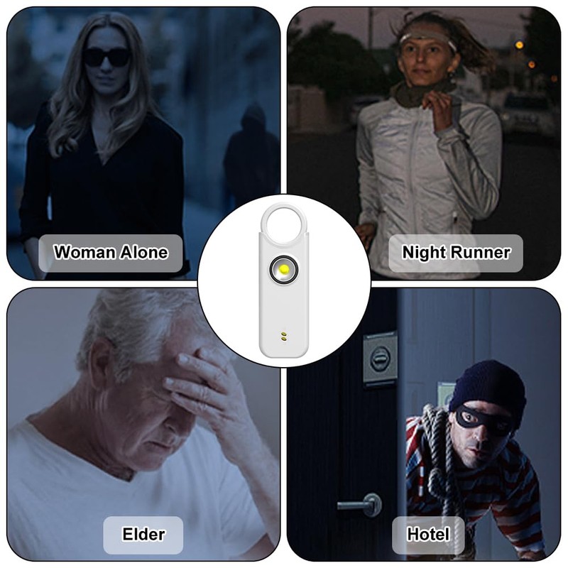 Flintronic Personal Alarm White
