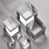 DIZLAS Acrylic Block Display Stand, Acrylic Cube, Display Stand, Transparent,