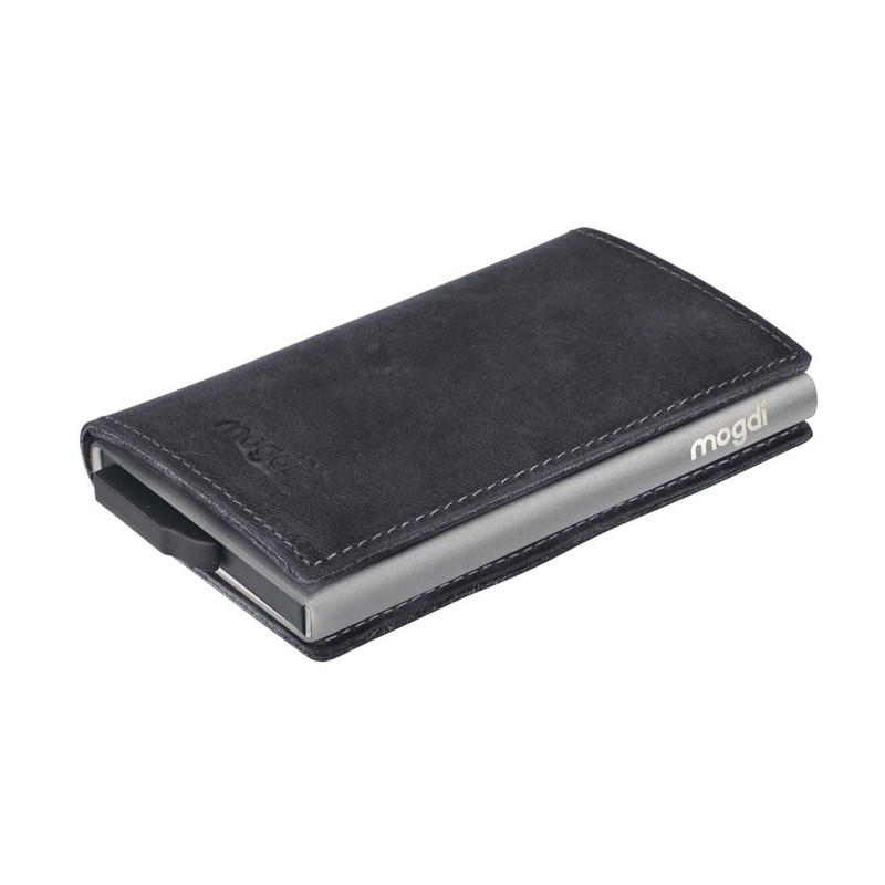 mogdi Nano Black Premium Men's Wallet RFID Protection Card Case