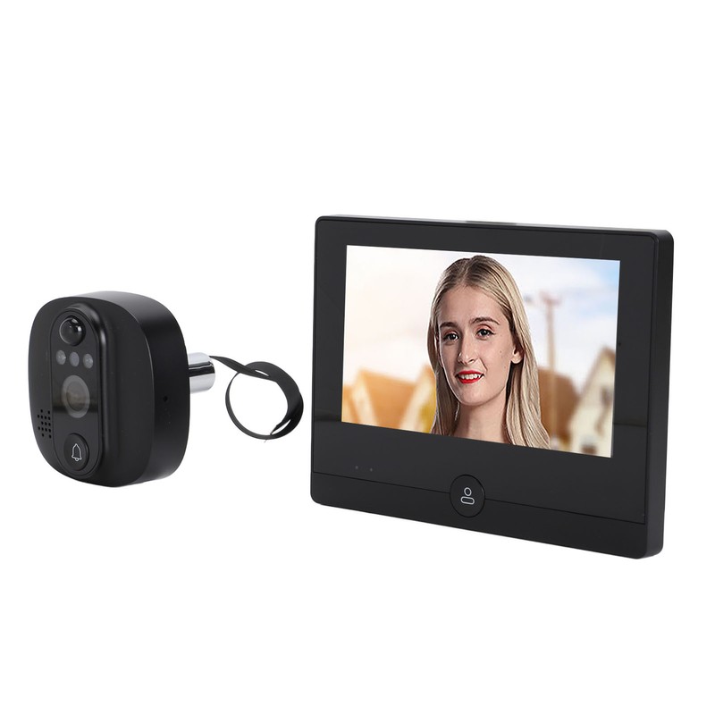 4.3inch Peephole Camera 1080P WIFI Front Door 150 Degree Wide
