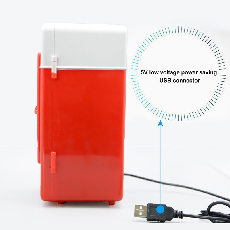 USB Mini Fridge Refrigeration Heating Freezing Travel Car Fridge Beverage
