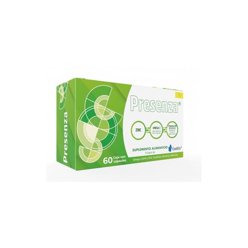 EXELTIS RETHINKING HEALTHCARE Presenza: Triptófano, Omega 3 (EPA 763.88 mg,