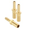 sourcing map 3pcs 8mm to 4mm Brass Hose Barb Fitting