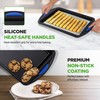 NutriChef 3-Piece Nonstick Cookie Sheets for Baking – Carbon Steel