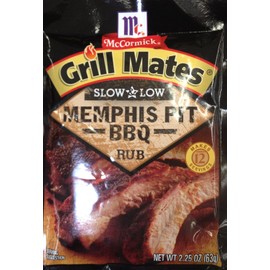 McCormick Slow & Low MEMPHIS PIT BBQ Rub 2.25oz (24 Packets)