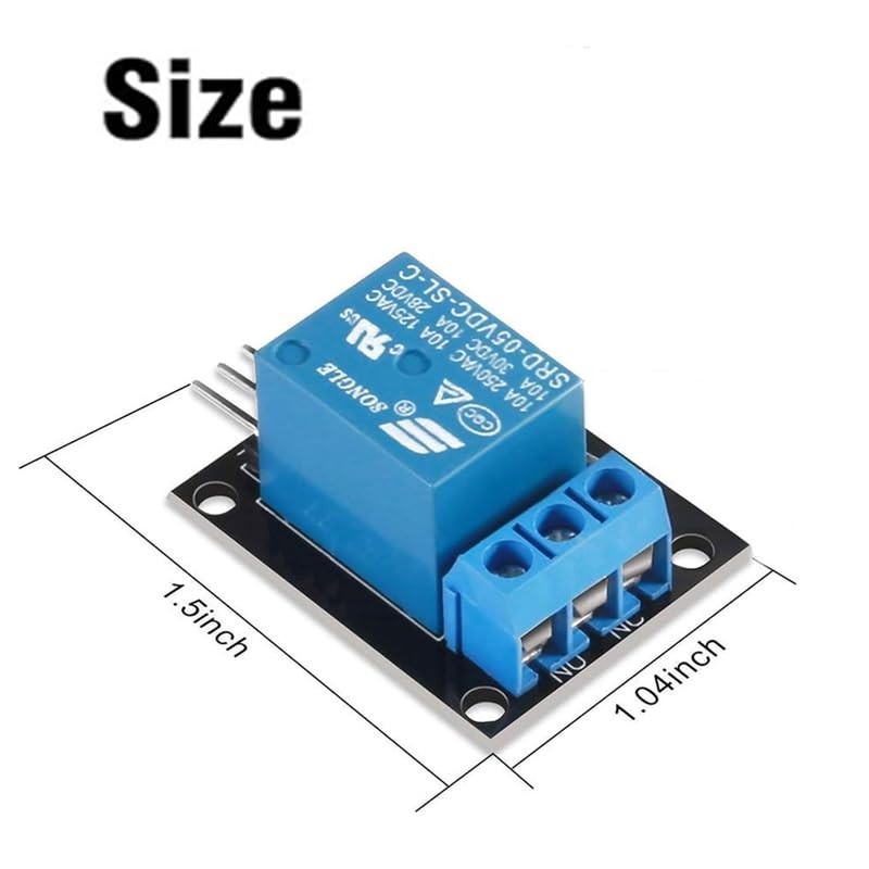 GERUI 7 pieces relay 5V KY-019 1-channel relay module board