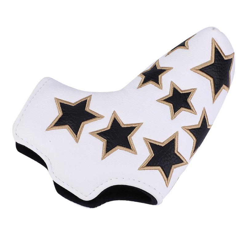 L Shape PU Leather Star Embroidery Semicircular Waterproof Thicken Plush