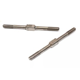 Integy CNC Machined Titanium Turnbuckles 3mm x 48mm True Size for On-Road/Off-Ro