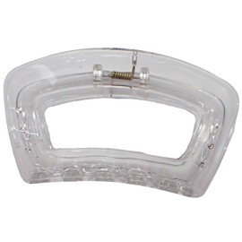 Topkids Accessories Wedge Hair Claw Clips for Women and Girls, Hair Accessories for Women, Large Hair clips, Hair Styling Tools, Hair Clips Women, Large Claw clips (Clear)