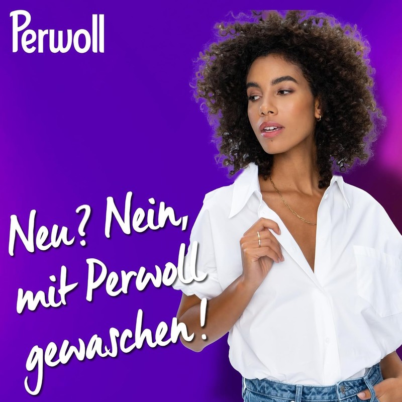 Perwoll Renew White (25 washes), Liquid Detergent For White Laundry,