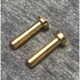 ACI Racing 4mm Gold Plated Bullet Connectors Low Profile, 2 Pack Adapt Plugs USA