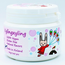 Xylingxyling - Finnish Xylitol Pastille - 100% Vegan, No Sugar, Gluten free, Natural Flavours For Dental Care and Fresh Breath, 90g/160pcs (Bubblegum flavour)