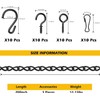 joonnair 5 m DIY Metal Hanging Chain with 10 Eye