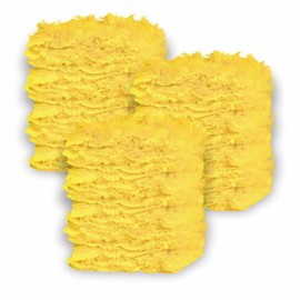 KMAKII 360 Duster Refill Disposable Duster Refills Heavy Duty Duster Refills Unscented Duster Heads 30 Count-Yellow