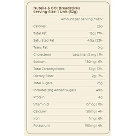 Nutella & GO! Hazelnut and Cocoa Spread with Breadsticks, Snack Pack, 1.8 oz each, 8 Pack / Nutella & GO! Hazelnut and Cocoa Spread with Pretzel Sticks, Snack Pack, 1.8 oz each, Bulk 8 Pack / ZiQ Bag Clip 1 pc