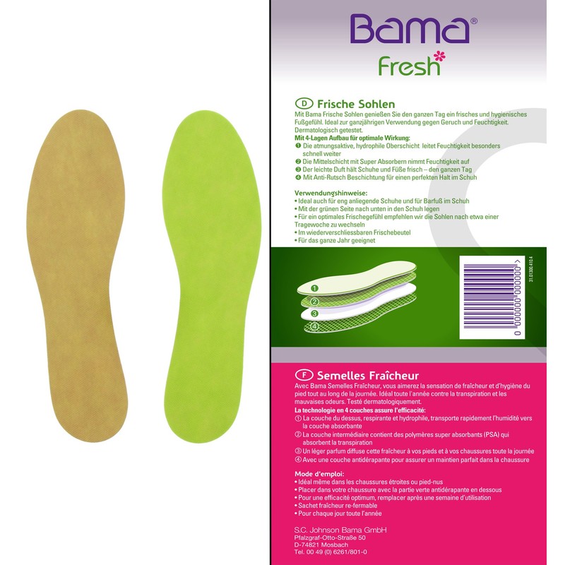 Bama Einlegesohlen, Beige, 41/42 EU
