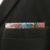 shlax&wing Men s Pocket Square Floral Wedding, L, Multicoloured