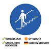 Please Use Handrail Stickers 9.5 cm Stair Railing Mandatory Sign