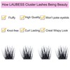 Lash Extension Kit LAUBESS Lash Clusters Kit DIY Eyelash Extension