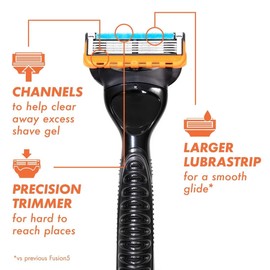 Gillette Fusion5 Men's Razor Blade Refills, 10 Count + Fusion5 ProGlide Razor Blade Refills - 2 Count, Holiday Gifts for Men