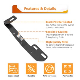 WeiSen Hood Hinge Ditch Light Bar Mount Bracket for Auxiliary Offroad Pod Work Light Compatible with Subaru Crosstrek 2018-2024, Fit Impreza 2017-2022