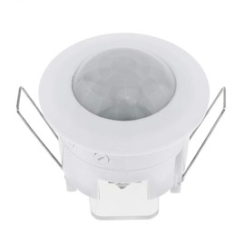 RTNLIT 110-240V Infrared Motion Sensor Switch, Recessed PIR Ceiling Motion Sensor Detector Light Switch Adjustable 360 Degree