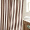 WOUVMA Brown Striped Shower Curtain Neutral