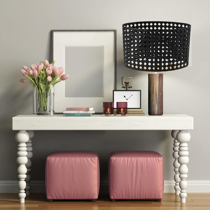 Iron Hollow Oval Lampshade Metal Engraving Hollow Lampshade Compatible for