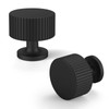 FAPUAL 6 Pack Matte Black Cabinet Knobs for Kitchen Cabinets