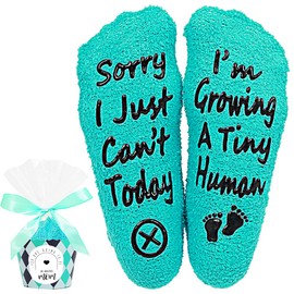 Hälliiiäik pregnancy gifts new mom gifts for women mom to be mothers day gift Growing a tiny human socks pregnant mom gifts