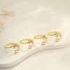 Eaciy 14K Gold Plated Initial Rings Letter L Ring