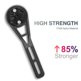 JJZOUEN Integrated Handlebar Out Front Mount Aero Handlebar Bike Computer Mount, Compatible with Garmin, iGPSPORT, Wahoo, Cycplus, XOSS Bike Computers, Bike Accessories