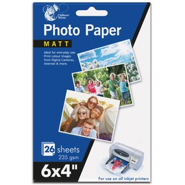 Chiltern Wove 6" x 4" Photo Paper MATT 26 Sheets 235gsm