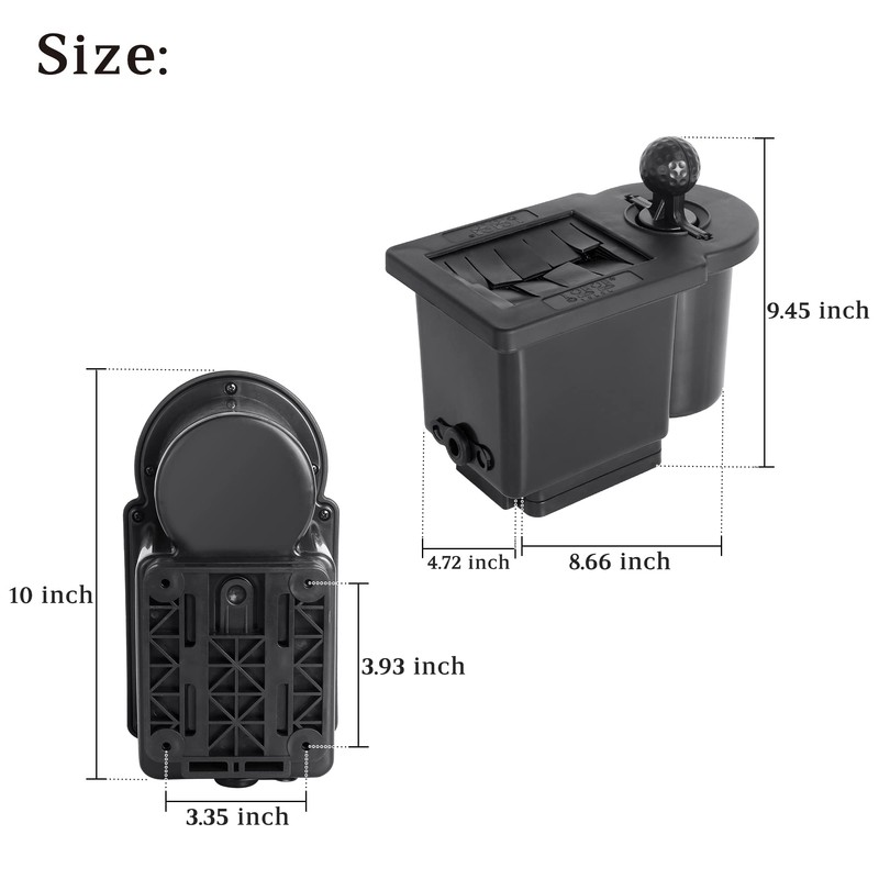 10L0L Golf Cart Ball Washer, Golf Club Head Cleaner for