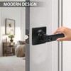 JESSTTI Entry Door Handle Locks with Keys,Square Locking Door Lever