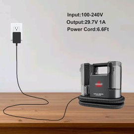 YBSCJHGR Charger Replacement for Bissell Little Green Cordless Carpet Cleaner, Compatible with Bissell 3682 Upholstery Power Supply Cord
