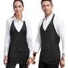 Under NY Sky V Neck Short Apron - Unisex Bib,