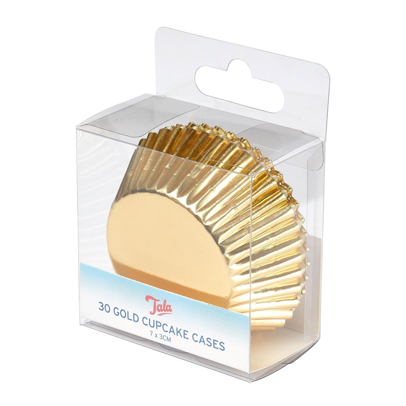 Tala Gold Foil Cupcake Cases, 30 Pack, 7 X 3cm,