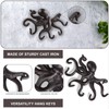 efuturetime Octopus Coat Hooks, Rustic Coat Hooks, Cast Iron Wall