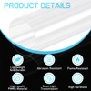 Pangda 4 Pcs 4" OD x 15.5" Clear Acrylic Pipe