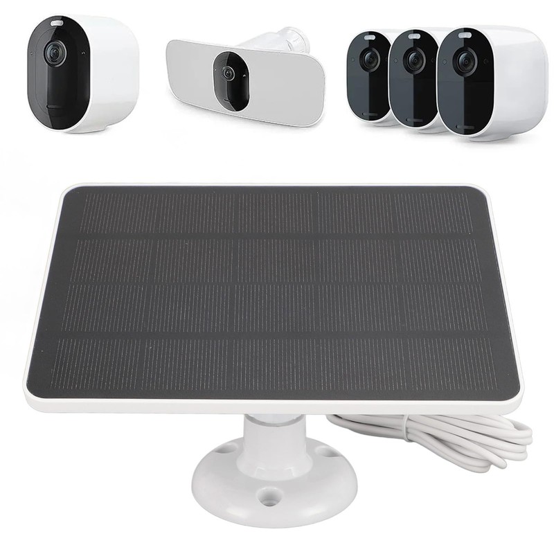 Solar Panel for Security Camera, 4W 5V Waterproof Solar Charger
