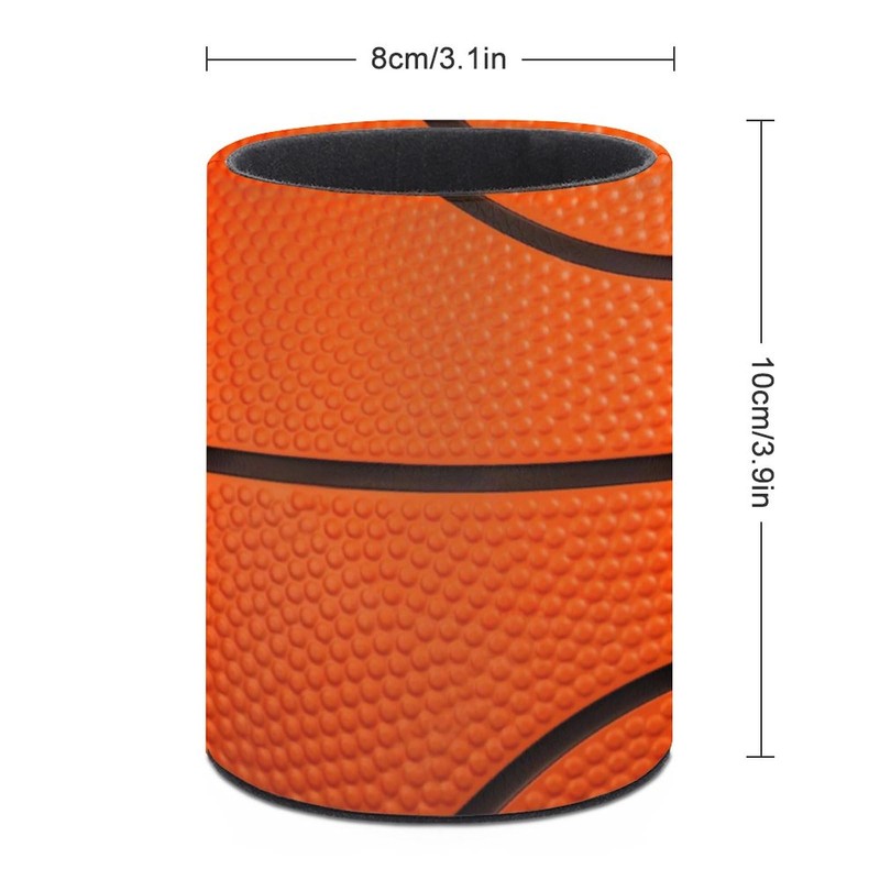 Basketball Print Texture Pen Holder Pencil Organizer Cute Pencil Cup