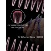 TOROKOM 120 PCS Dual Nail Forms for Poly Extension Gel,