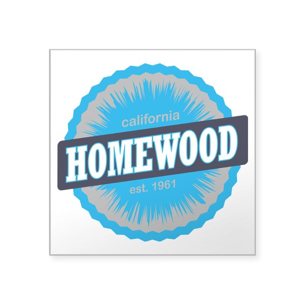 CafePress Homewood Mountain Ski Resor Square Sticker 3 X 3