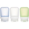 humangear GoToob+ 3-Pack (Small) | Refillable 1.8 Ounces, clear, green,
