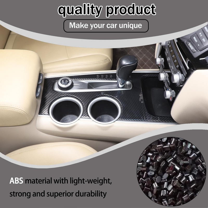Gear Shift Panel Cover Trim Compatible with Nissan Pathfinder 2013-2018
