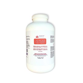 Steveston Chemical Solutions | Tartaric Acid | Natural, Non-GMO, USP Grade, FCC, Kosher, Halal, Gluten Free | 500 Grams / 1.1 lbs