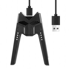 PGRTYOF Switch用Joy-Con充電グリップ、Joy-Con充電グリップ Switchジョイコン充電グリップ プレイしながら充電可能 超軽量 持ち運びに便利 充電指示LED付、USB-Cケーブル付き (黒)